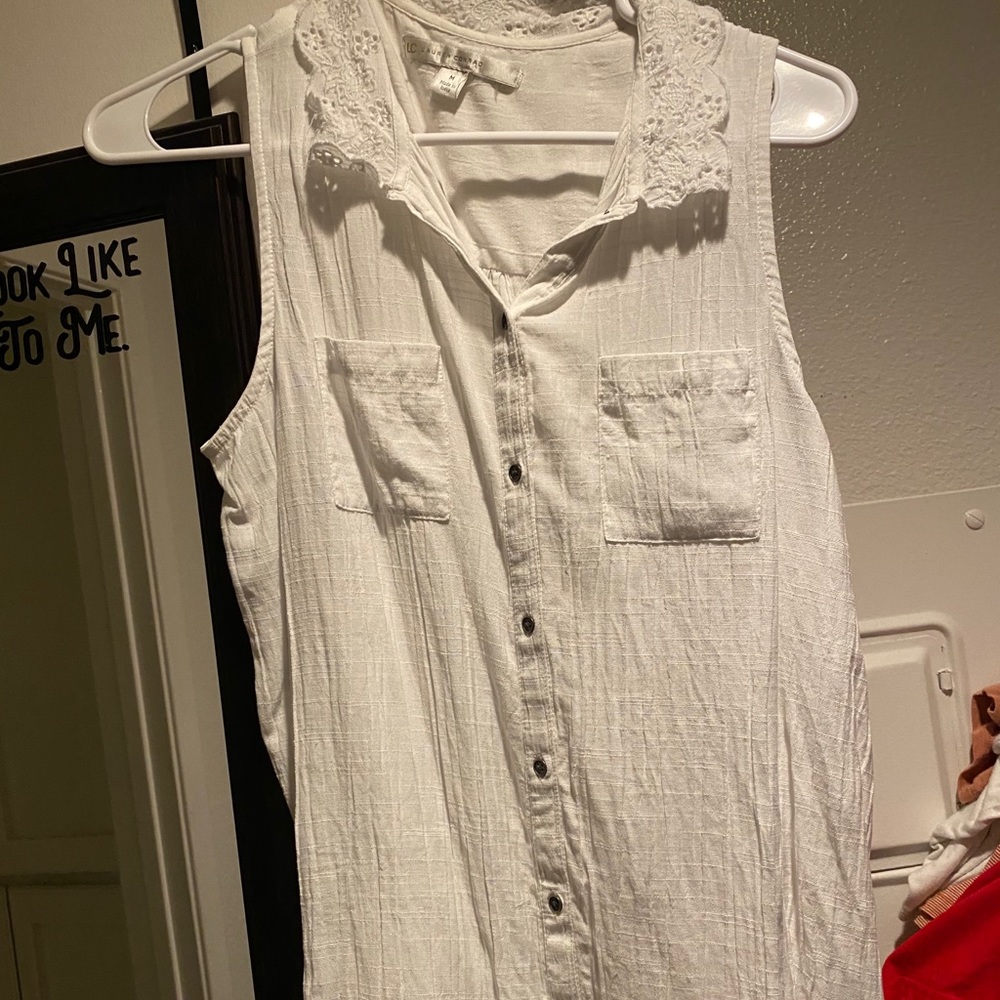 White lc Lauren Conrad blouse